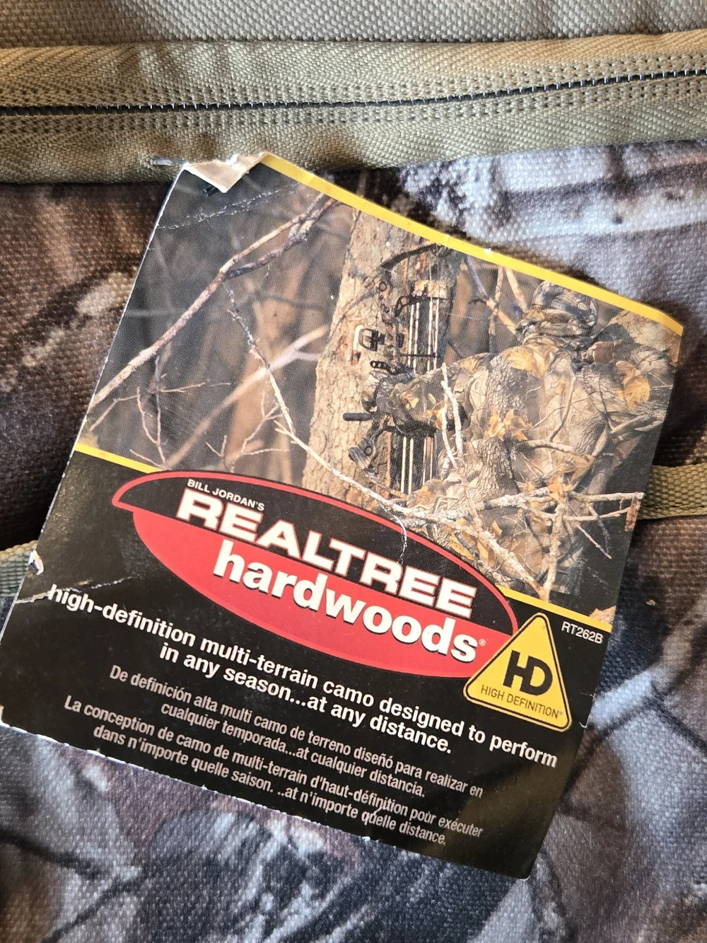 Remington Realtree Camo Duffel Bag with Olive Handles